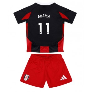 Fulham Adama Traore #11 Dětské Venkovní dres komplet 2024-25 Krátký Rukáv (+ trenýrky)